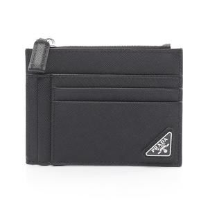 Prada SAFFIANO Black Wallet TRIANG Leather